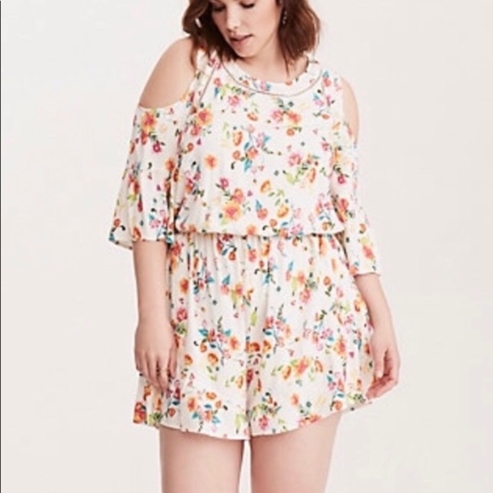 Torrid cold shoulder Romper -NEW w/o tags